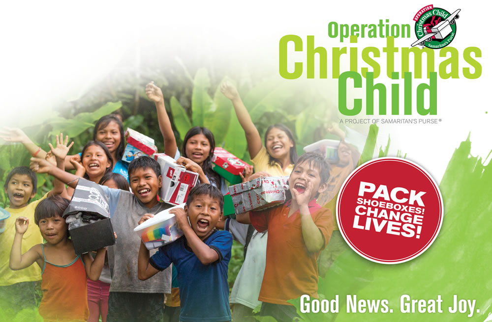 Operation Christmas Child National Collection Week for Shoeboxes